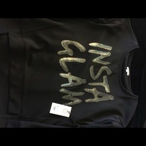 Insta Glam High Low Scuba Top